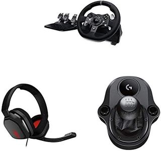 Logitech Bundle: G920 Driving Force Racing Wheel and Pedals Plus Gear Shifter Plus Astro A10 Headset (Xbox One and PC)