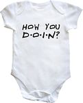 Hippowarehouse How You Doin? baby vest bodysuit (short sleeve) boys girls White