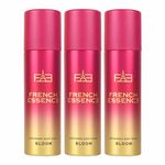 FRENCH ESSENCE Deodorant for women/Body Spray for women/women Deo,Long Lasting Fragrance, Fresh Scent Deep Impact Freshness (bloom) combo offer 150 Ml (Pack of 3)