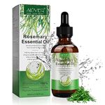 Rosemary Oil for Hair Growth, Rosemary Essential Oil for Stimulate Hair Growth, Massage Scalp and Boost Blood Circulation, Natrual Hair Oil for Aromatherapy & Diffuser for Women, Men - 60ML