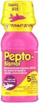 Pepto Bismol Liquid for Nausea, Heartburn, Indigestion, Upset Stomach, and Diarrhea - Fast Relief for 5 Symptoms, Original Flavor, Travel Size, 100ml