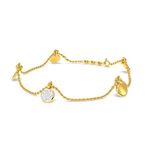 KISNA 18K Yellow SI Diamond Gold Bracelet for Women | Sibyl