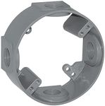 Sigma Engineered Solutions, Gray 14236 1/2-Inch 4 Hole Round Weatherproof Extension Ring