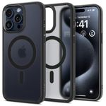 Spigen Case for iPhone 15 Pro Max Case, Ultra Hybrid MagFit [Anti-Yellowing] Designed for Apple iPhone 15 Pro Max - Frost Black