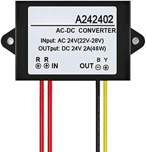 NXACETN Mini Module Adaptateur ¨¦tanche AC 24V ¨¤ DC 24V 1/2 / 3A Convertisseur d'alimentation 2A