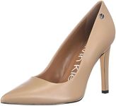 Calvin Klein Women's Brady Pump, Desert Sand Leather, 8 US