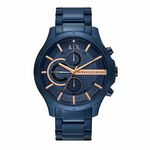 Armani Exchange Analog Blue Dial and Band Men's Stainless Steel Watch-AX2430