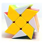 CuberSpeed Windmill 3x3 stickerless Bright Magic Cube Wheel Color Fenghuolun 3x3x3 Speed Cube Puzzle