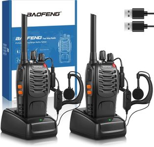 Long Range Walkie Talkies – Black Two-Way Radios