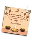 Yellow Nuts Personalized Happy Diwali Thank You Gift Tags Return Gift Presents Custom Yourname Name Greeting Cards