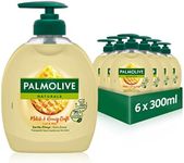 Palmolive Soap Naturals Milk and Honey 6 x 300 ml for all skin types, hand soap, liquid soap