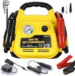 ZunDian Jump Starter with Air Compressor 260PSI, 700A Portable Car Jump Starter, 4-in-1 Battery Booster Pack for Vehicles(3L Gas/Diesel), Safety Jumper Cable with USB/DC Port