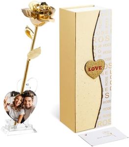 Mikasol Real 24K Rosas Doradas, InmersióN En La Mano 24K Un RomáNtico Regalo De Rosa para Una Mujer En El CumpleañOs De La Novia De Su Esposa, El DíA De San ValentíN, El DíA De La Madre, Navidad