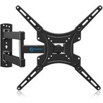 Full Motion TV Wall Mount Bracket Articulating Arms Swivels Tilts Extension Rotation for Most 13-55 Inch LED LCD Flat Curved Screen TVs, Max VESA 400x400mm up to 66lbs by Pipishell