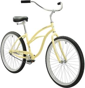 Firmstrong Urban Lady Single Speed - Women's 26" Beach Cruiser Bike (Vanilla)