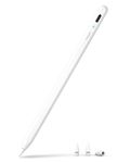Metapen Pencil A8 for iPad 2018-2025, (2X Faster Charge), Pixel Precision, Tilt Sensitivity Stylus Pen Compatible Apple iPad 11 A16/10/9/8/7/6th Gen, Pro 12.9/11/13 Inch M4, Air 3/4/5/M2/M3, White