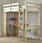 STRICTLY BEDS&BUNKS Limited Icarus Work Station Bunk Bed with table, chair and bookcase, 3ft Single