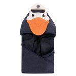 Hudson Baby Animal Hooded Towel, Captain Pelican, 33''x33''