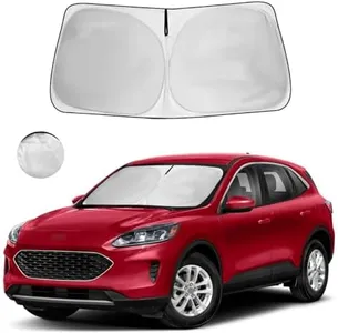 Windshield Sun Shade for Ford Escape S, SE, SE Sport Hybrid, SEL, Titanium 2019 2020 2021 2022 2023 Accessories Sunshade Windshield Cover - 4 Layers Sun Visor Window Shade Blocks UV Rays Cooler Car
