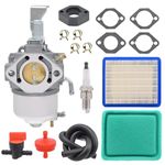 NIMTEK 715668 Carburetor with Air Filter Fuel Filter for Briggs & Stratton 185432 185436 185437 185462 187432 Engine Replace715443 715121 Carb