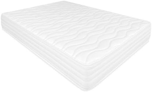 Somnia Descanso - Colchón Viscoelástico Sena Reversible (Cara Invierno-Verano) Firmeza-Dureza Media-Alta, Grosor 25cm, Antiácaros, Antibacerias e Hipoalergénico, 150x190