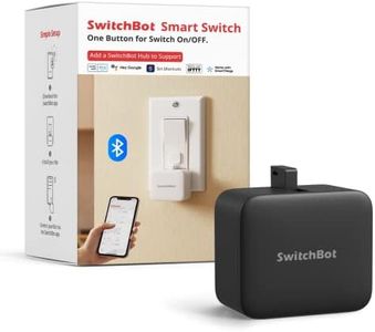 SwitchBot Smart Switch Button Pusher - Bluetooth App o Control de Temporizador, Fácil de Usar con 3 Modos, Necesita SwitchBot Hub para ser Compatible con Alexa, Google Assistant, Siri, IFTTT (Negro)