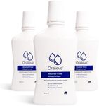 Oralieve Alcohol-Free Mouthrinse, Suitable for Dy Mouths, Suitable for Sensitive Mouths, Mild in Flavour, Contains Fluoride, 500ml, 3 Pack