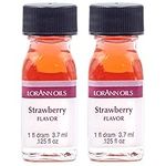 LorAnn Strawberry Super Strength Flavor, 1 dram bottle (.0125 fl oz - 3.7ml) - 2 Pack