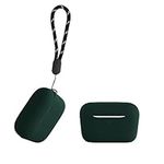 kwmobile Case Compatible with Anker Soundcore A20i Case - Silicone Cover Holder for Earbuds - Dark Green