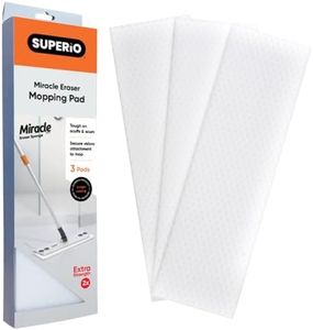 Superio Magic Eraser Mop Refill Head Replacement Miracle Mop Pads, 3 Pack