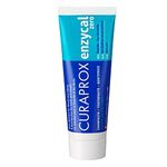 Curaprox Enzycal Zero Toothpaste – Fluoride-Free Toothpaste with Enzymes for Sensitive Teeth | Mild, Mint-Free, Suitable for Homeopathic Treatments | SLS-Free, 75ml | Made in Switzerland
