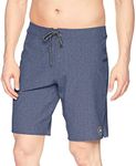 Rusty Men's Marled 2 Boardshort Swimwear, Navy Blue, 33