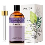 PHATOIL Lavender Essential Oil, Pure Essential Oils for Diffuser for Home and Office, 3.38FL.OZ/100ML Large Bottle Lavender Oil with Glass Dropper…