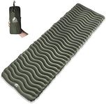 Unigear Ultralight Inflatable Sleeping Pad, Compact Air Camping Mat for Backpacking, Hiking and Traveling (Military Green Pad NO Pillow)