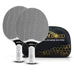 Senston Table Tennis Rackets Set, Professional Table Tennis Bats, Composite Rubber Ping Pong Paddle Set