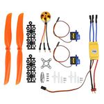 Dilwe RC Fixed Wing Plane Helicopter Toys, 1400KV Brushless Motor + 30A ESC + SG90 9G Micro Servo + 8060 Propeller Accemble(Motor + ESC + Servo + Propeller) Model Aircraft Accessories