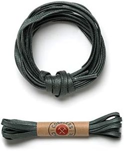 Premium Flat Waxed Cotton Boot Laces - Cobbler's Choice Shoe Laces - Durable and Beautiful Laces!