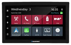 Blaupunkt Rotterdam 600 DAB, 2-DIN Car Multimedia, 7 Inch Touchscreen, CarPlay, Android Car, DAB+, Bluetooth, Hands-Free System, USB, Input Reversing Camera, Equalizer, 180 Watt