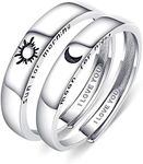 Beydodo Sun and Moon Rings for Best