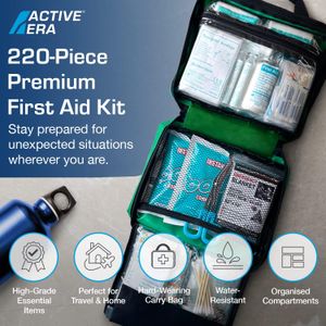 220-Piece First Aid Kit – Emergency Medical Supplies Set