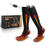 Heated Socks for Men Women - AUSDOWN 3.7V 4000mah Rechargeable Elictric Battery Thermal Heating Socks