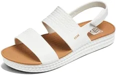 Reef Women's Water Vista Sandal, White/Tan, 10