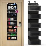 Aqash Over Door Hanging Storage Organiser - 5 Clear Window Pockets Organizer For Toys, Wallets And Towels