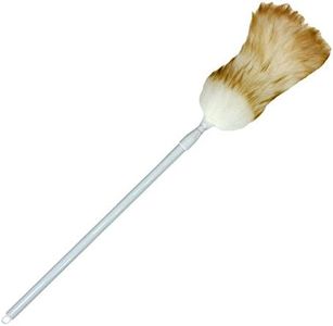 Unger Extendable Lamb's Wool Duster - Extends to 43" - With Extension Pole, Long Handle for Ceiling Fans, Moldings, Bookcases & Windows
