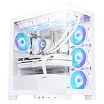 White Computer ATX PC case with 270