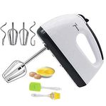 260 W Electric Hand Mixer,Hand Blender, Egg Beater, Cake maker, Beater Cream Mix, Food Blender, Beater for Whipping Cream Beater for Cake With 7-Speed with spatula, oil brush and Cake Decorating