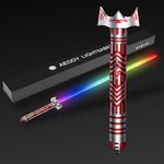 AEDDY Pixel Lightsaber, General-Metal Lightsaber, New Duel Lightsaber, 16 Sets of Sound Effect Fonts, 24 Sets of Combat Light Effects, can be Collected as Gifts for Festivals and Birthdays