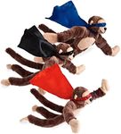 Set of 3 Flying Flingshot Howler Monkeys Plush Toys with Sound, 11.5''H