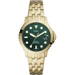 Fossil Watch for Women Fb-01, Quartz Movement, 36 mm Gold Stainless Steel Case with a Stainless Steel Strap, ES4746