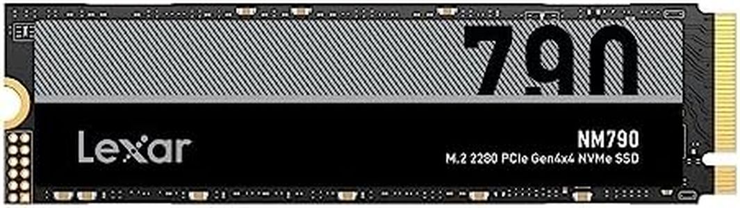 Lexar NM790 4TB SSD, M.2 2280 PCIe Gen4x4 NVMe 1.4 Internal SSD, Up to 7400MB/s Read, Up to 6500MB/s Write, Internal Solid State Drive for PS5, PC, Laptop, Gamers, Professionals (LNM790X004T-RNNNG)